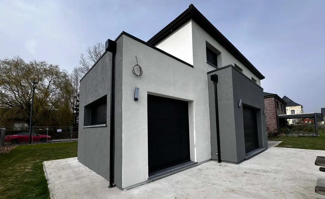 Fourmies - isolation d'une maison par l'extérieur avec finition enduit - Ets Lemaire